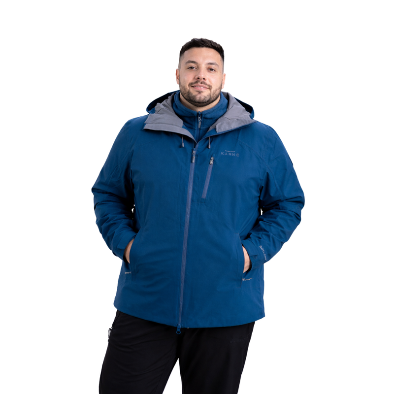 Parka Hombre 3 en 1 Azul