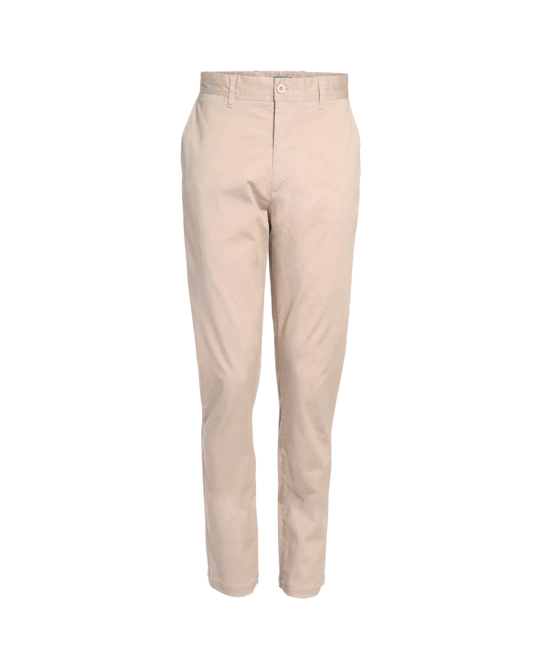 Pantalon Hombre Gabardina Slim Fit Beige Claro