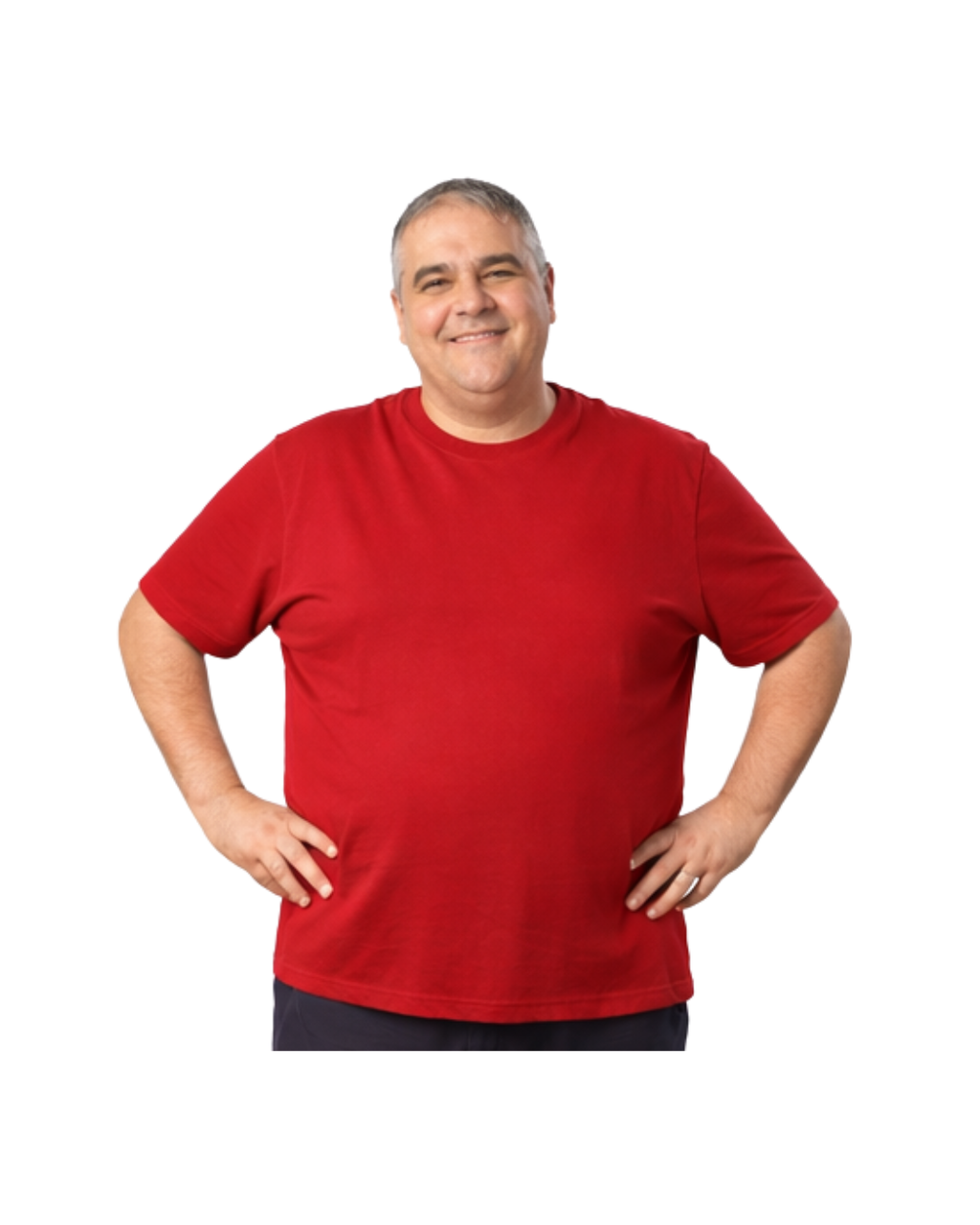 Polera Hombre 100% Algodón Rojo