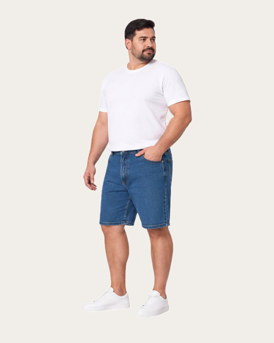 Bermuda Hombre Denim Azul Marino Regular Fit · foto 2