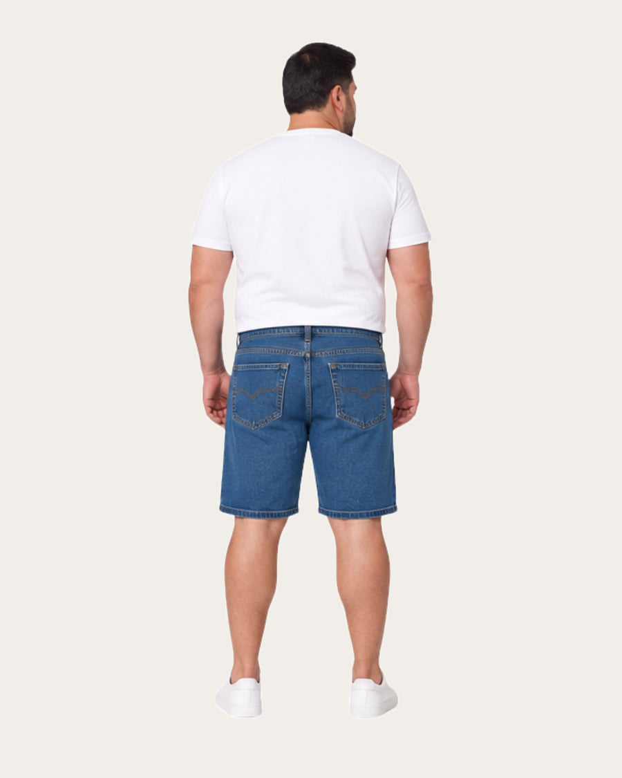 Bermuda Hombre Denim Azul Marino Regular Fit · foto 3