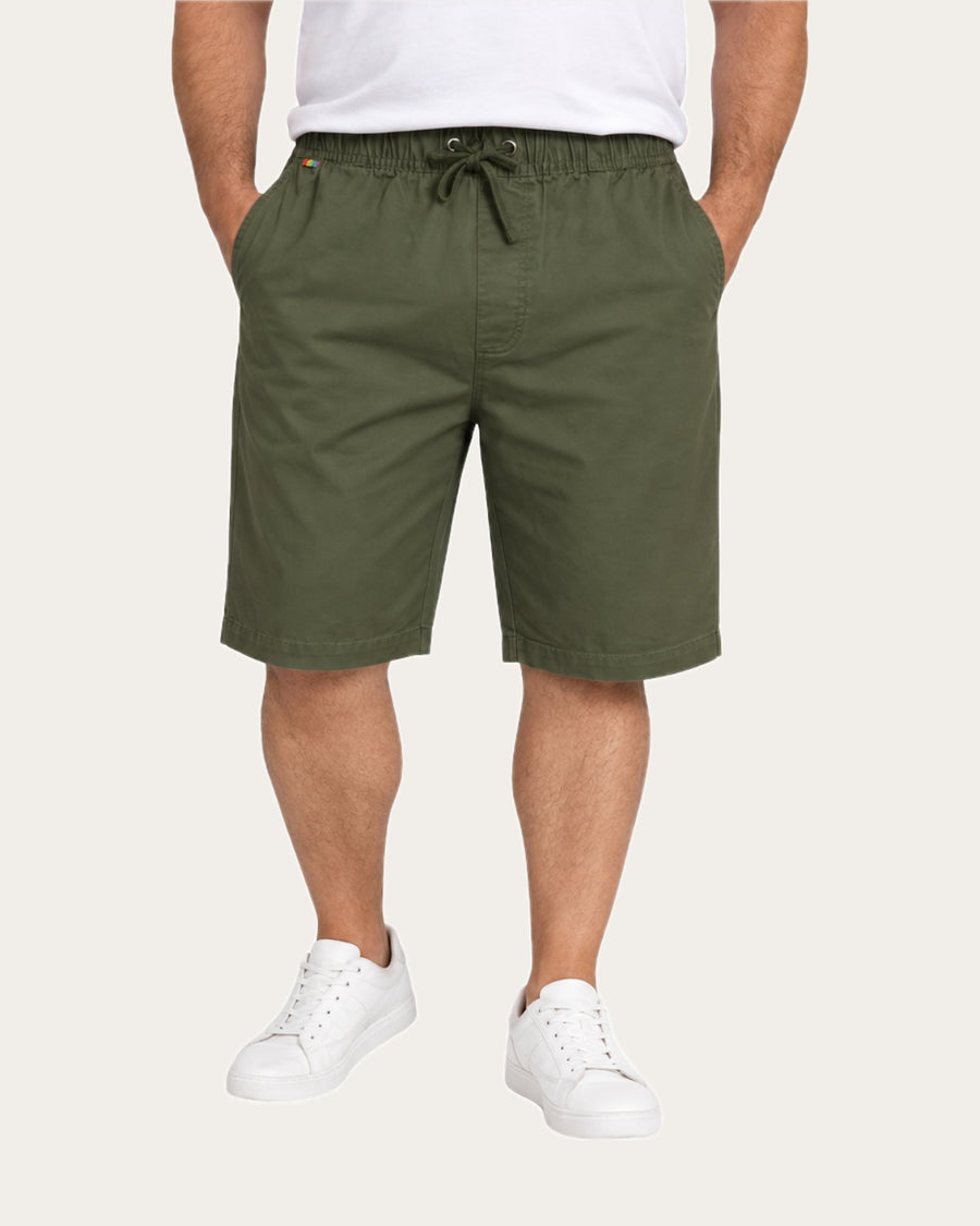 Bermuda Hombre Jogger Regular Fit Verde Oliva · foto 1