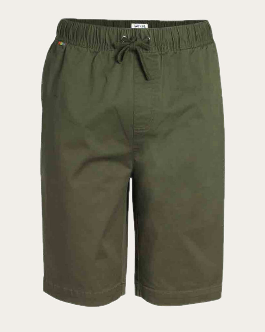 Bermuda Hombre Jogger Regular Fit Verde Oliva · foto 3