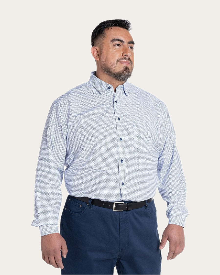 Camisa Hombre Diseño Fantasia Azul KT · foto 1