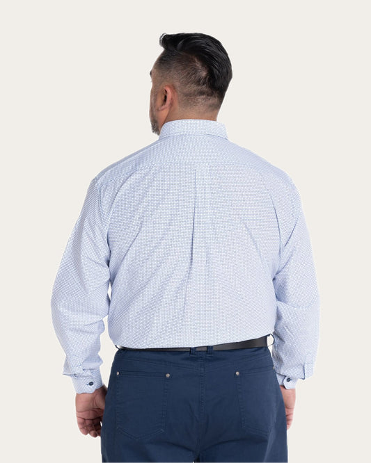 Camisa Hombre Diseño Fantasia Azul KT