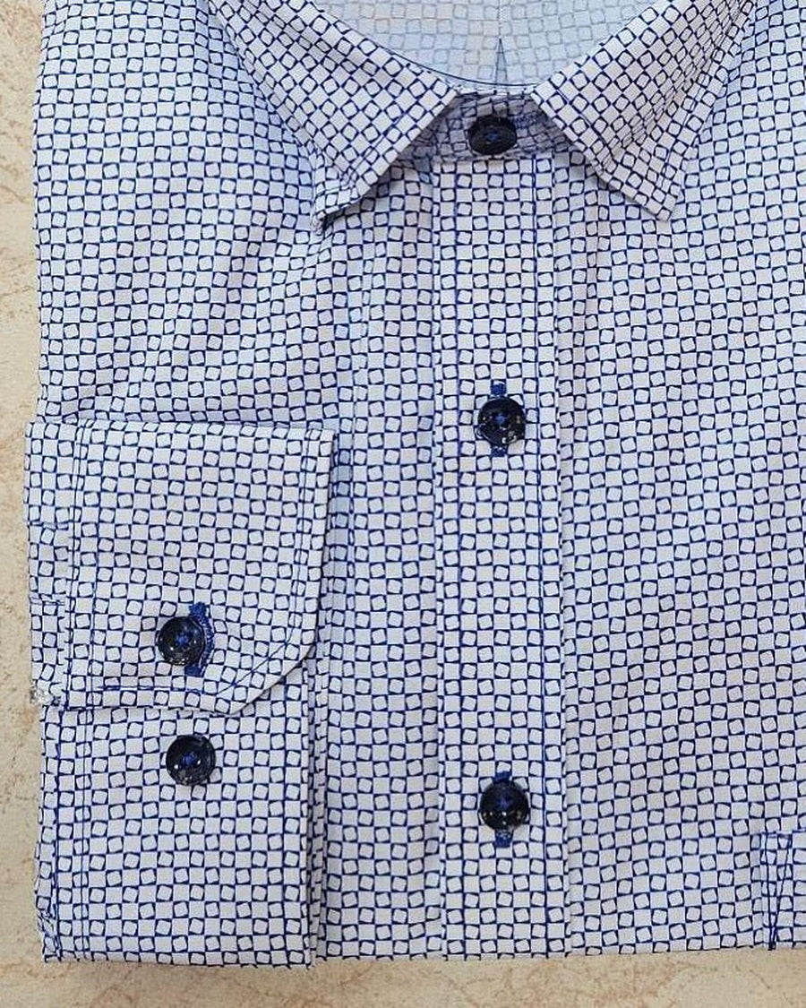 Camisa Hombre Diseño Fantasia Azul KT · foto 4