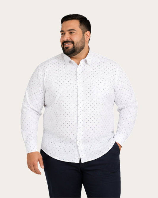 Camisa Hombre Greco Sport Blanco Con bolsillo