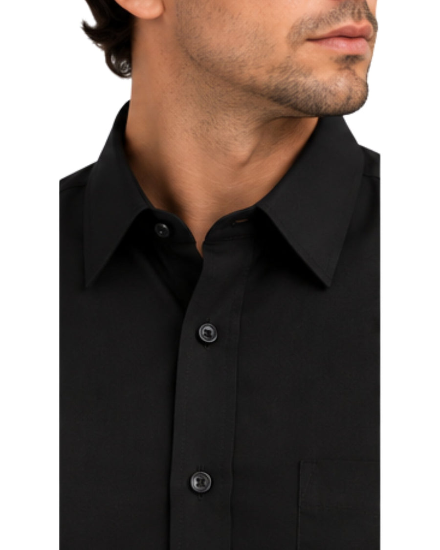 Camisa Hombre Reactive Negra Sin Bolsillo · foto 6