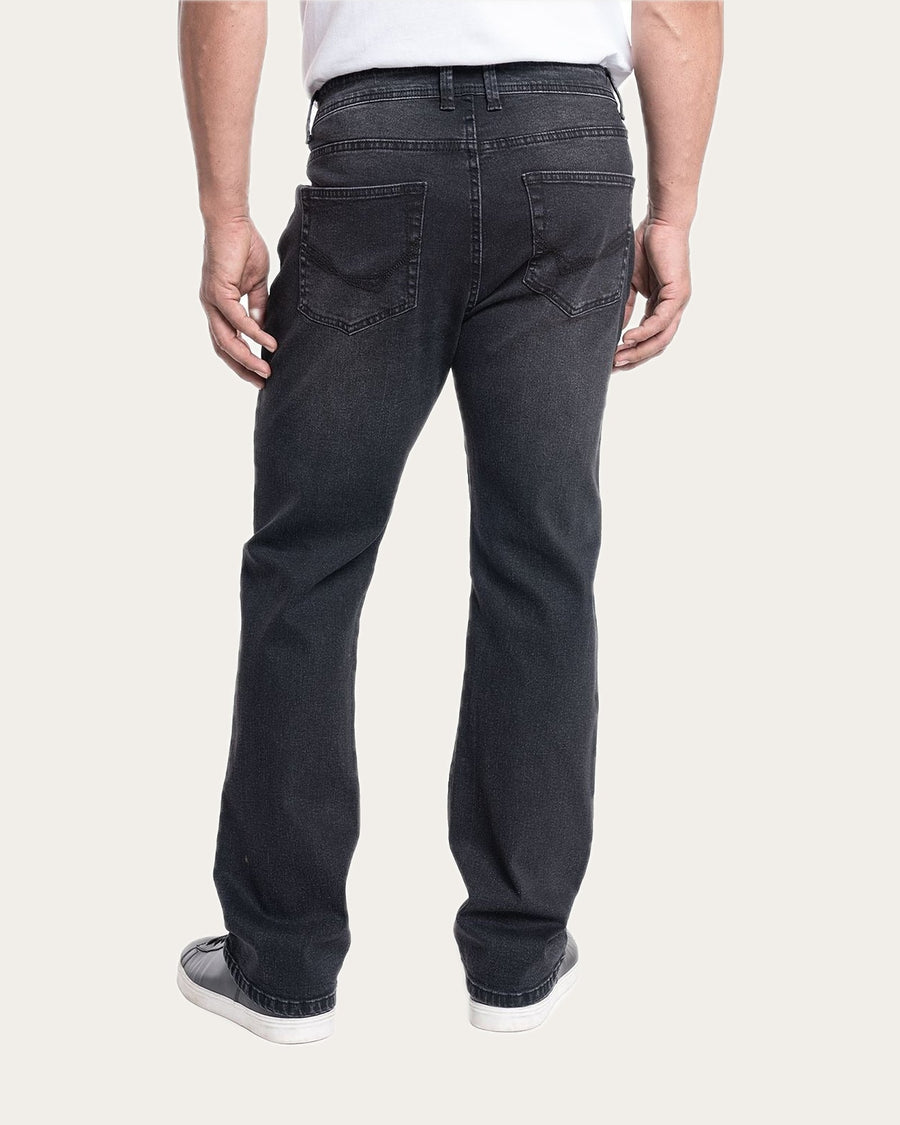 Pantalón Hombre Jeans Negro Spandex Regular Fit KT · foto 2