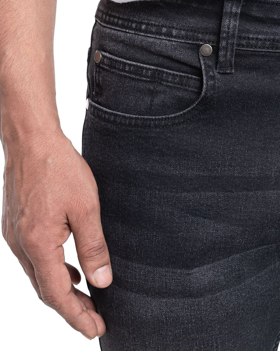 Pantalón Hombre Jeans Negro Spandex Regular Fit KT · foto 3