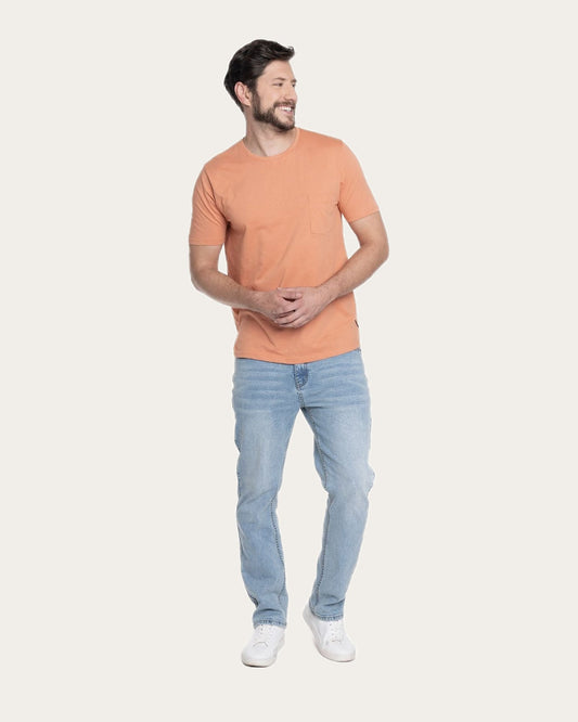 Pantalon Hombre Jeans Celeste Claro Berlin Regular Fit