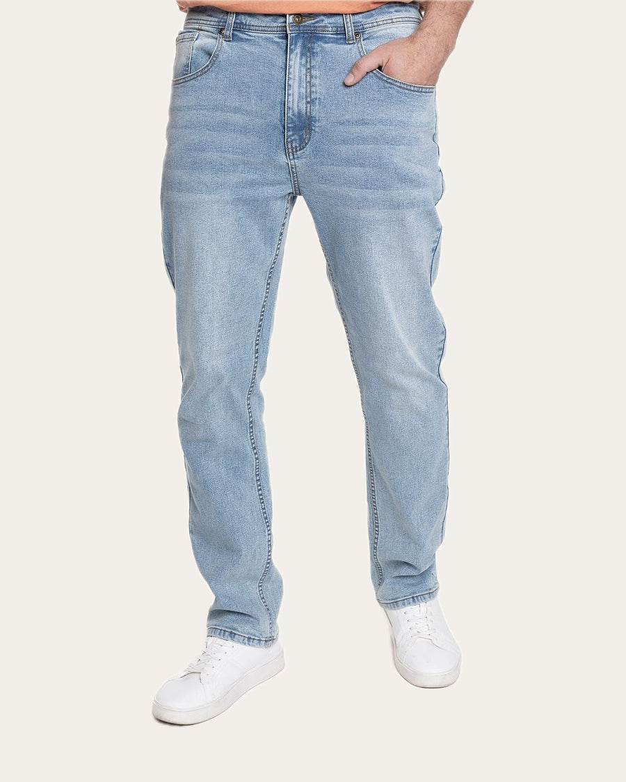 Pantalon Hombre Jeans Celeste Claro Berlin Regular Fit · foto 2