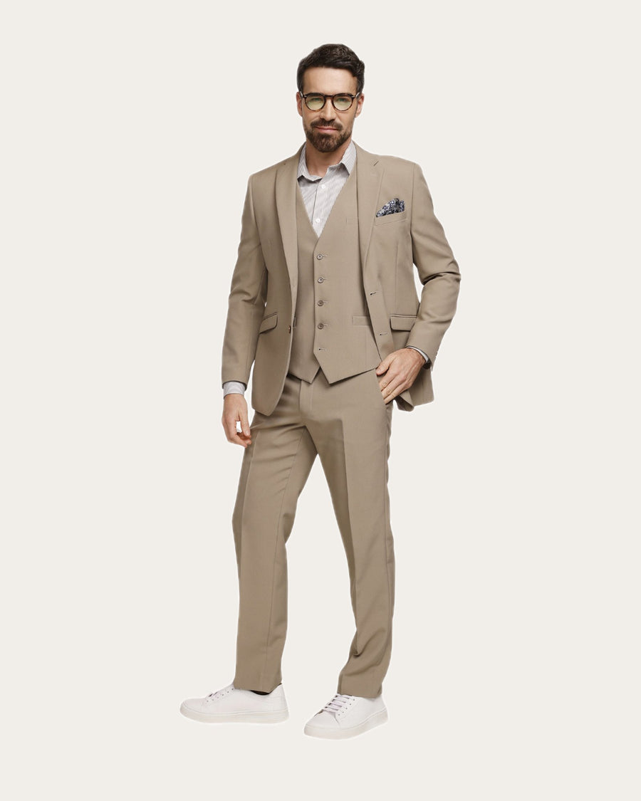 Traje Hombre Beige Minimat FL · foto 1